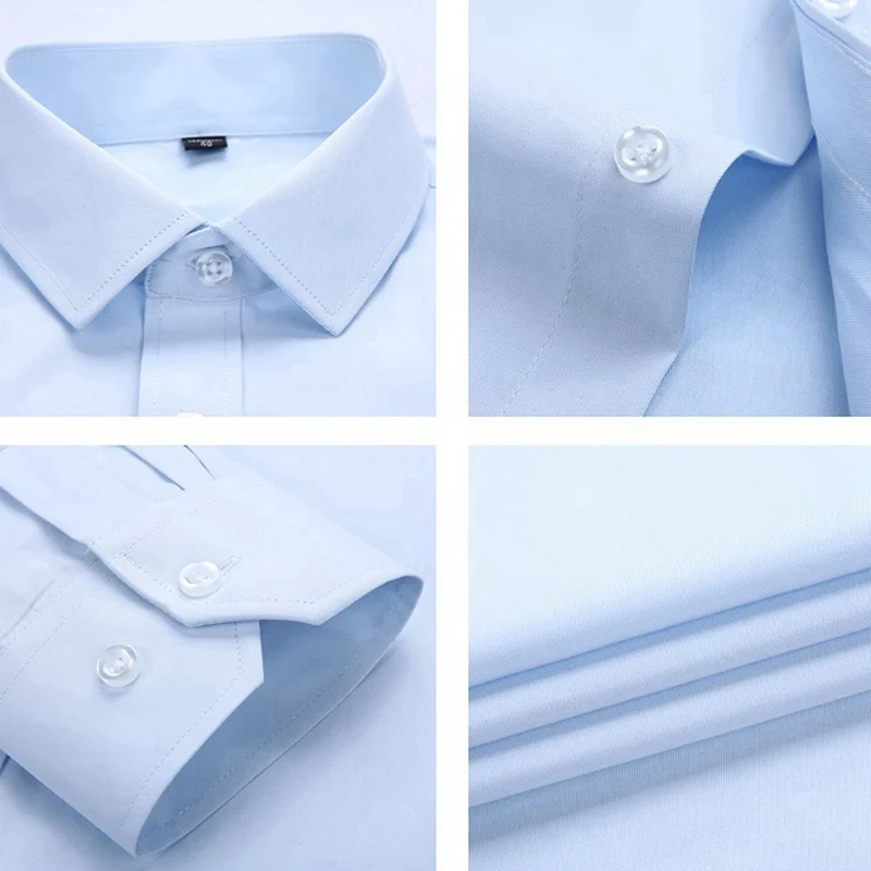 MFERLIER moški majica classic tiskanja 10XL dolg rokav jeseni visoke kakovosti velike velikosti big 8XL obleko srajce formalno bluzo bombaž 12XL