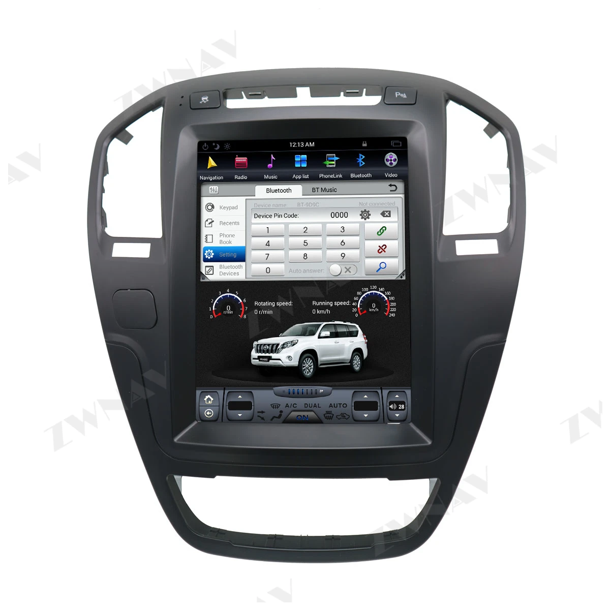 Tesla Slog Velik zaslon android 9.0 avto multimedijski predvajalnik za Opel Insignia Vauxhall Holden za obdobje 2008-2013 v avto GPS navi Radio stereo