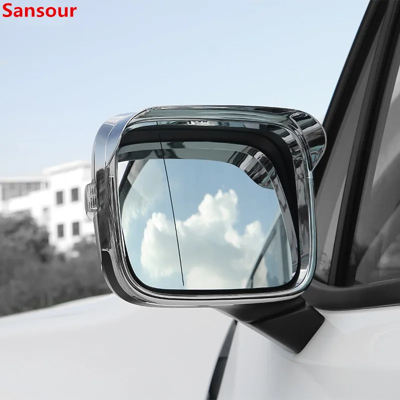 Sansour ABS Chrome Avto Rearview Mirror Strani Stekla, Ogledala Okrasni Pokrov Trim Nalepke za Jeep Renegade-2017 Avto Styling
