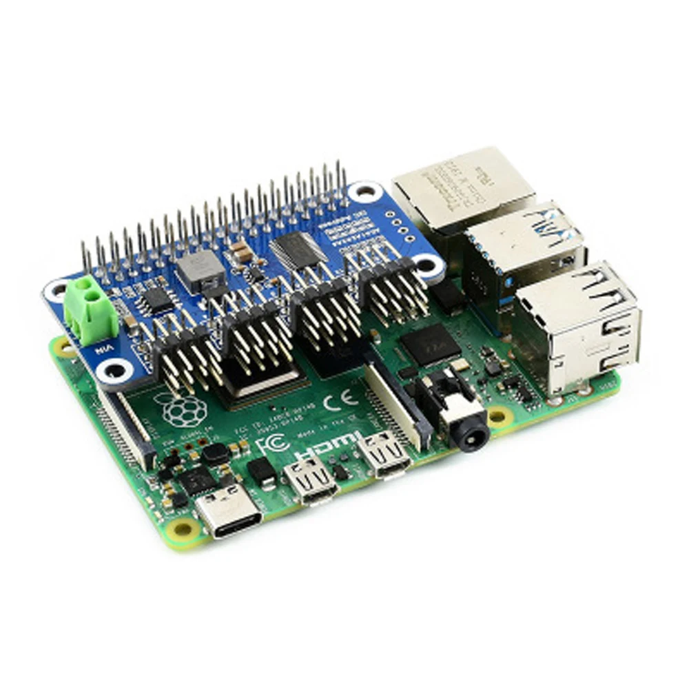 Raspberry Pi servo pogona sveta Širitev odbor modul Podpira 16-način, servo I2C vmesnik Ukrivljen pin