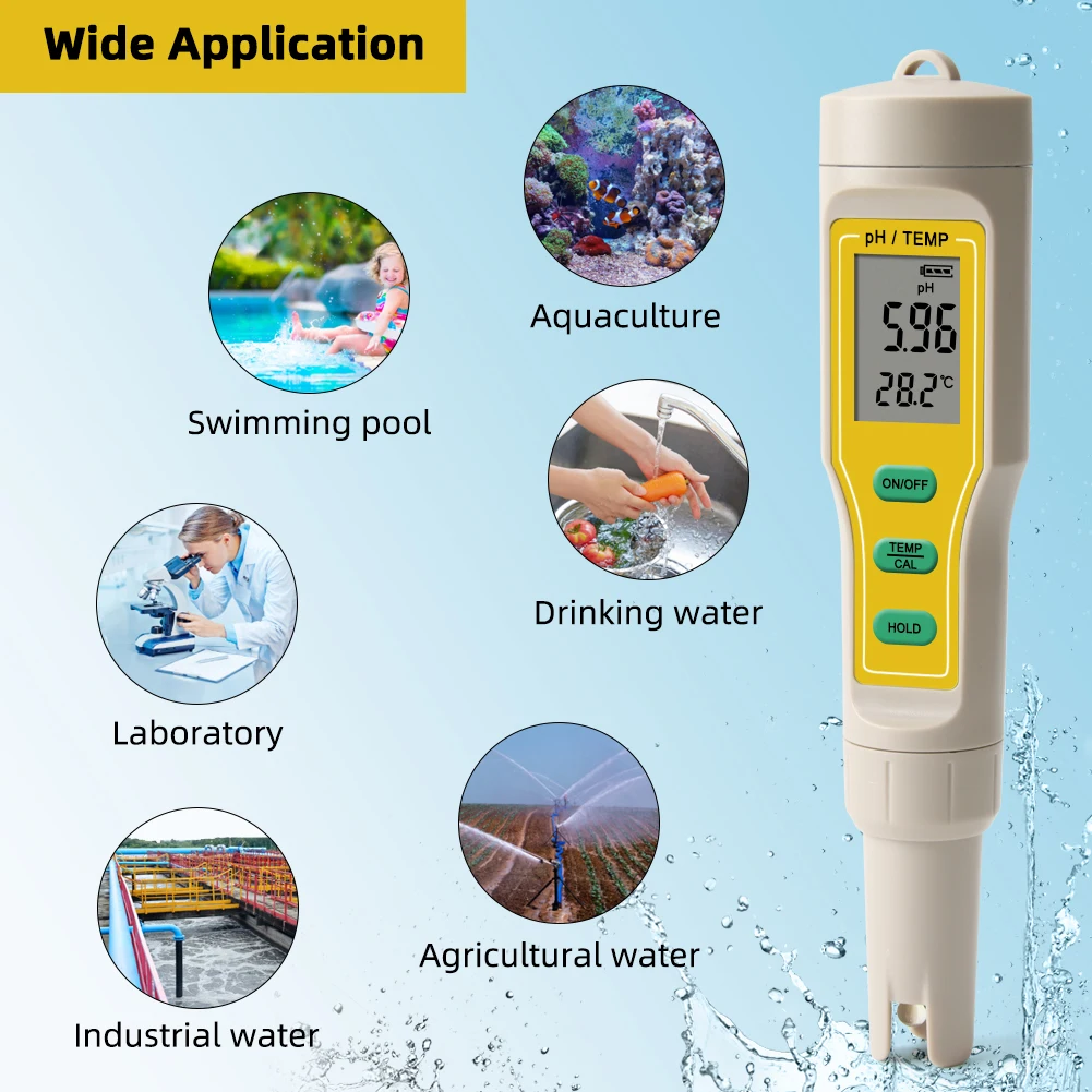 Novi Ph-03 Pero Digitalni LCD Tester Kakovost Vode Območje: 0.00~14.00 za Akvarij Varnostni Bazen z Vodo za Vino Urina Z Papir Polje
