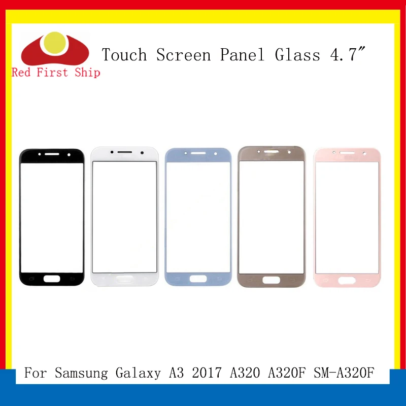 10Pcs/veliko Zaslon na Dotik Za Samsung Galaxy A3 2017 A320 A320F na Dotik, Sprednji Zunanji Steklo Objektiv A3 2017 Touchscreen LCD Steklo