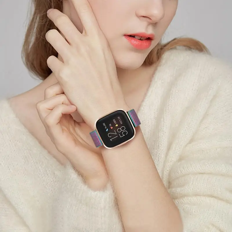 Milanese Watchband za Fitbit Obratno 2 / Nazaj / Nazaj Lite / Posebna Izdaja Mreže iz Nerjavečega Jekla Watch Band Ženske Moški Pas