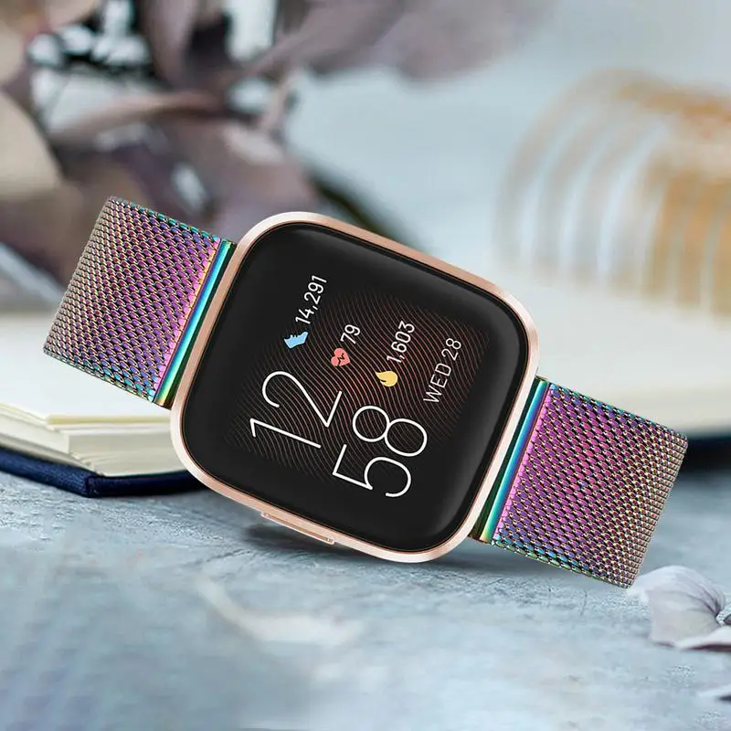 Milanese Watchband za Fitbit Obratno 2 / Nazaj / Nazaj Lite / Posebna Izdaja Mreže iz Nerjavečega Jekla Watch Band Ženske Moški Pas