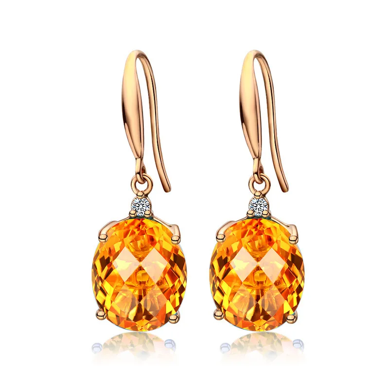 2021 nove modne zlato Rumene barve, ovalne uhani za ženske lady obletnice, darila nakit trgovini moonso E5801