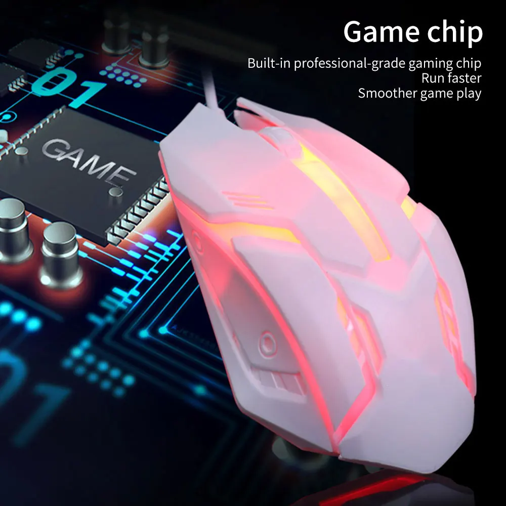 S1 Gaming Miška 7 Barv LED Osvetlitvijo Ergonomija USB Žična Igralec z Miško Bok Kabel Optični Miši Gaming Miška Za Prenosnik Miši PC