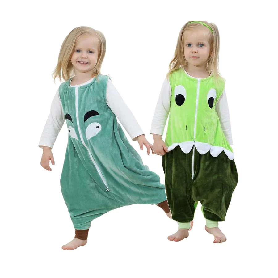 Baby dekle pižamo lep živali, žametno mehko toplo enega kosa sleepwear za 1-6yrs dekleta otrok otrok otrok onesie noč oblačila