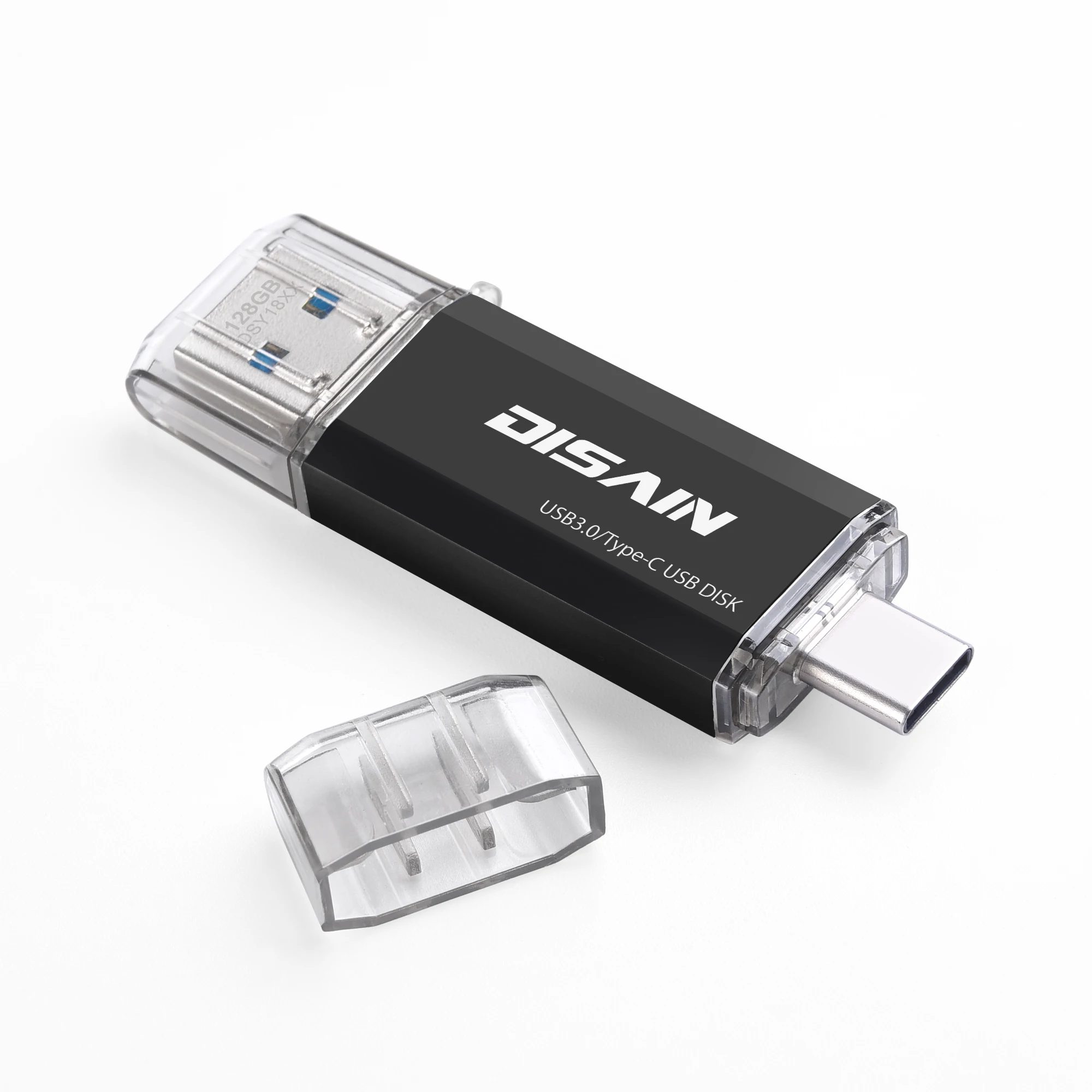 USB C Dvojni Bliskovni Pogon, DISAIN Tip C Zunanje Shranjevanje Memory Stick, USB 3.0 Disk za Android, Pc, Smartphone, Macbook Pendrive
