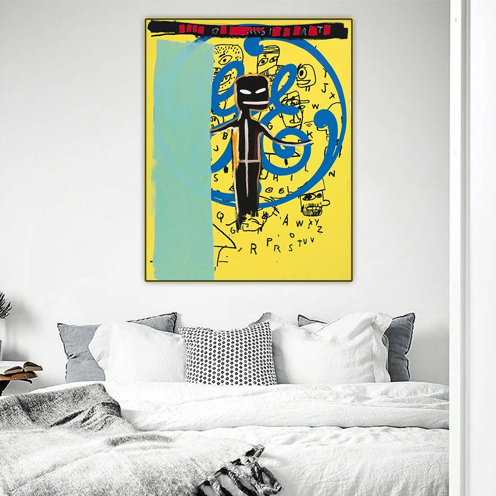 Citon Jean Michel Basquiat《GE》Grafiti Umetnost Platno, Olje, Slikarstvo, Umetnost Plakata Dekorativni Natisniti Sliko Stenski Dekor Doma Dekoracijo