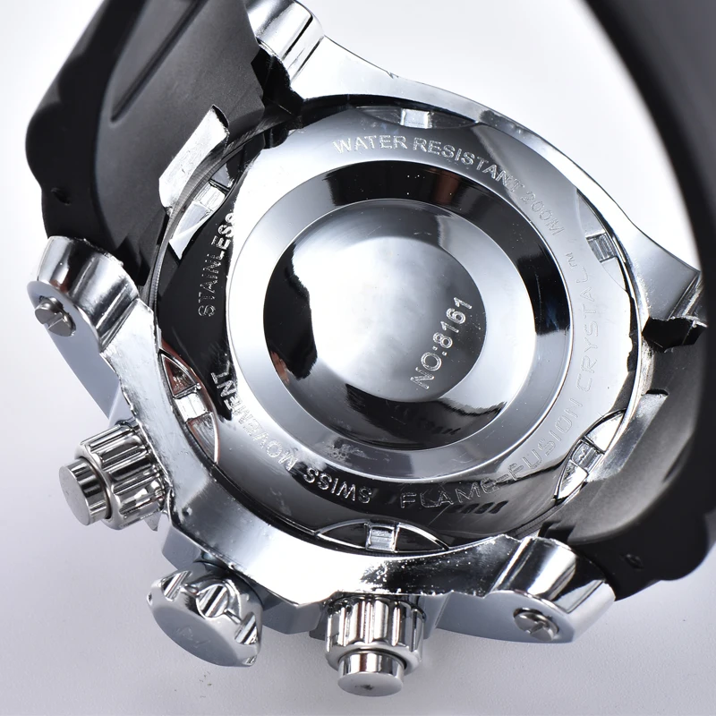 Vintage Prevelik Watch Moških Krog Kremen Velik gumb za Izbiranje Watch AAA iz Nerjavečega Jekla Nepremočljiva Quartz Reloj de hombre Montre homme