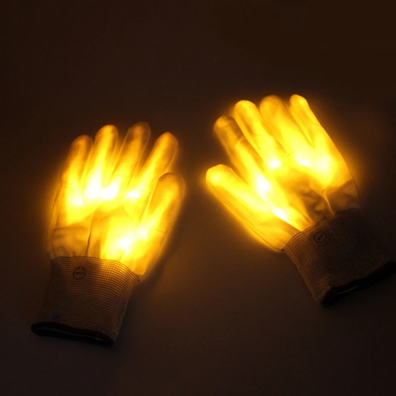 1 Par LED Svetlobo Žareče Rokavice Pisane Svetlobna Utripa Okostje Rokavice Halloween Fazi Kostum Počitnice Dogodkov Stranka Dobave