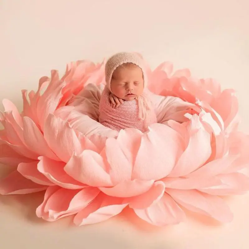 OOTDTY Baby Oblikovan Cvet, ki Predstavljajo Posodo Otroška Postelja Novorojenčka Big Venčni Fotografija Rekviziti za Malčke Fotografiranje Dodatki