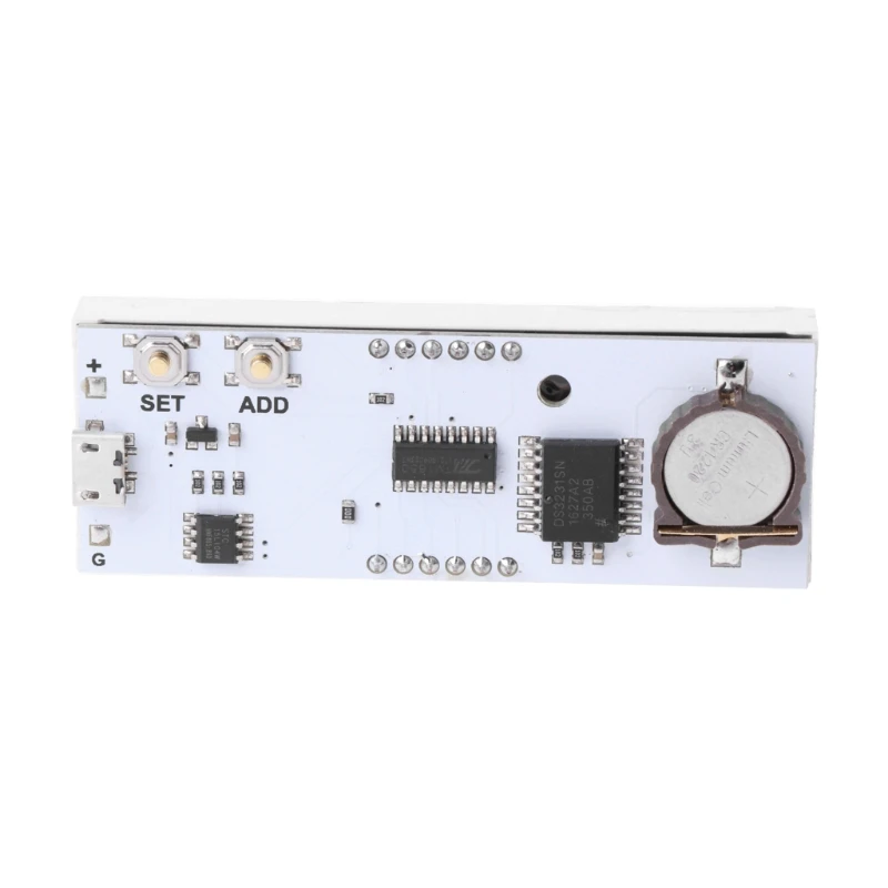 NOVO DS3231 Elektronskega DIY za 0,8 palčni Dot Matrix LED Ura Komplet 4 Številčni Prikaz 5V Mciro USB Avto Ura H15
