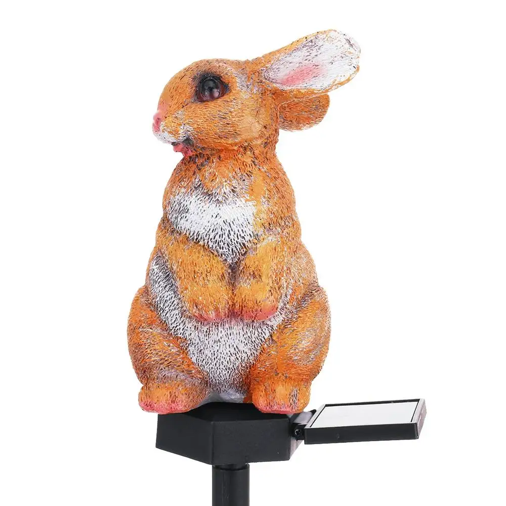 LED Vodoodporni Rabbit Obliko Sončno energijo Svetilke Krajine Sončne Svetilke Živali pod zemljo, Svetlobo, Vrt, Dvorišče Dekor