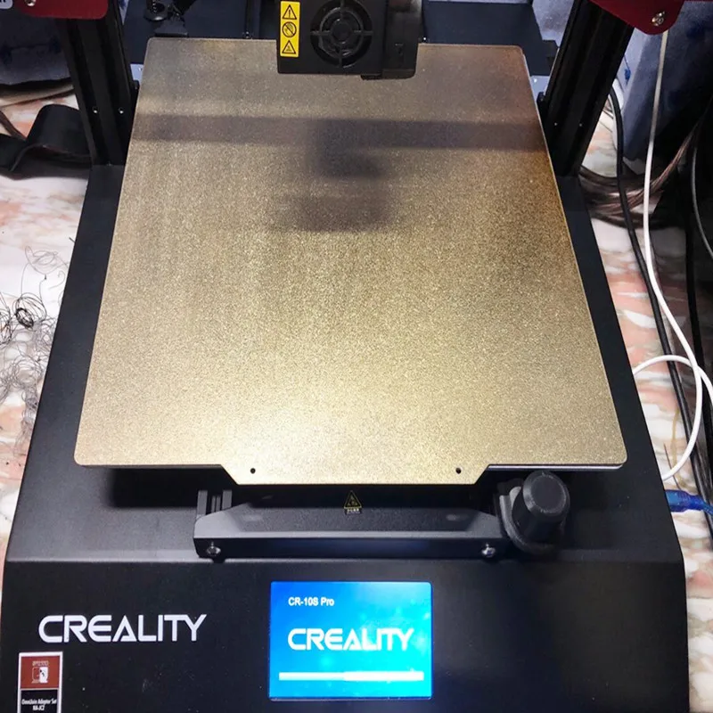ENERGIČNA Novo 310x310mm Eni Strani Teksturirane PEI praškasto Pomlad Jeklene Pločevine Flex BuildPlate+, ki je Osnova za CR-10 3D Tiskalnik Vroče Postelja