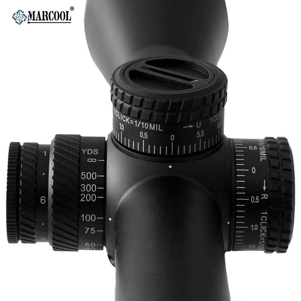 MARCOOL EVV 6-24X50 FFP Red Dot Področje Taktičnih 1/10 MIL Cilj Optične Pogled Collimator Riflescope Pnevmatski Orožje Za Huntin