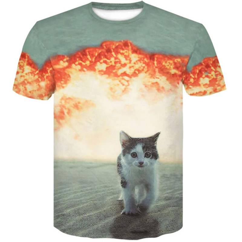 2020 Novo poletje 3d HD Živali natisnjeni kul T-shirt moški z bts t majica kratek sleeved živali vzorec za priložnostne šport O-vrat Tee