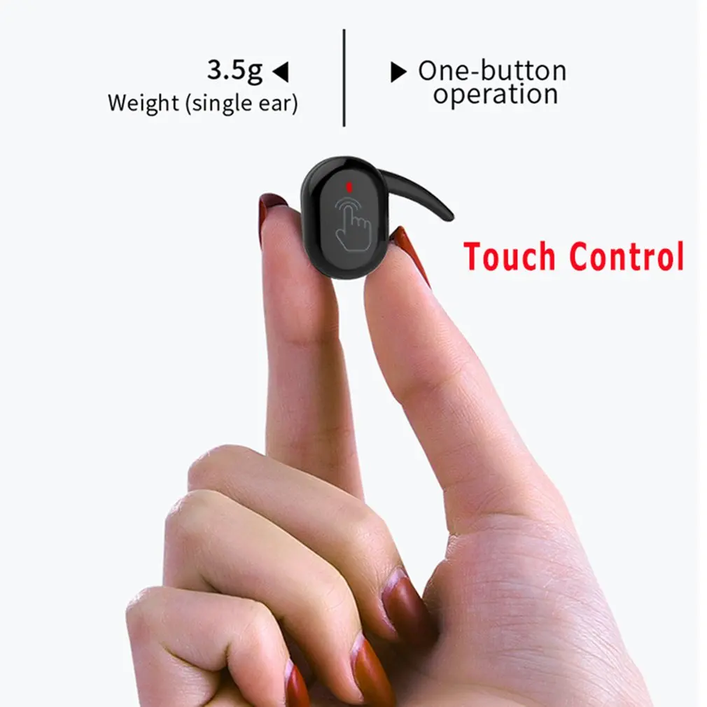 Prstnih Dotaknite se možnosti Brezžično 5.0 Slušalke Brezžične 4D Stereo Slušalke vključite Aktivno odstranjevanje Preklic Gaming Slušalke