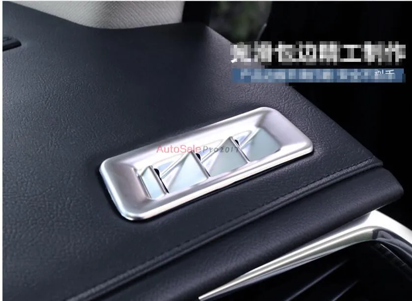 Za Cadillac XT5 2016 2017 Mat ABS Chrome Notranje zadeve Notranje zadeve nadzorna plošča Air Outlet Odprtine Pokrova Trim 2pcs