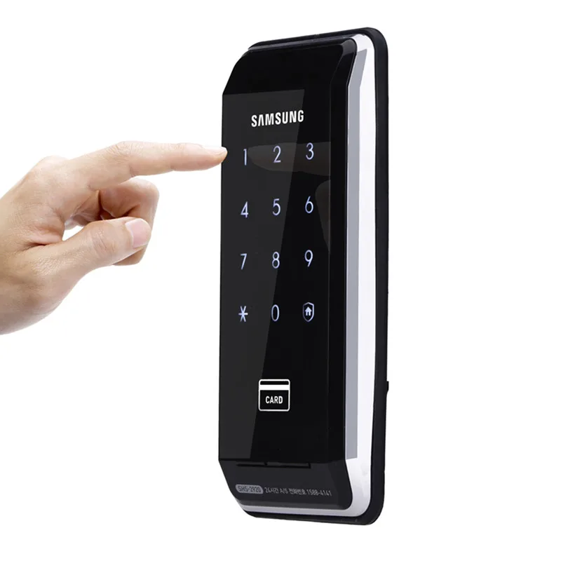 SAMSUNG EZON SHS-2920 Prstnih Digitalni Zaklepanje Vrat brez ključa Varnostni Sistem Z 2 Ključa Oznake +6 RFID Kartice