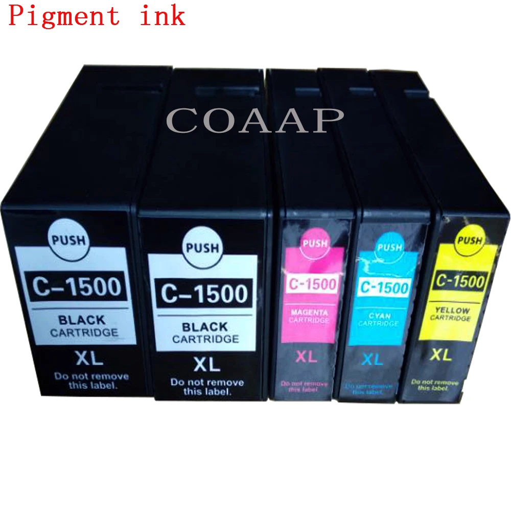 Združljiv pigment črnila Za Canon ZGO 1500 1500XL MAXIFY MB2050 MB2000 MB2300 MB2350 MB2357 MB2750 tiskalnikov, Kartuš s čipom