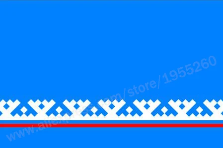 Zastavo Yamalo-Nenci Avtonomna Okrug 3 x 5 FT 90 x 150 cm Zastave zvezne predmetov Rusije Transparenti