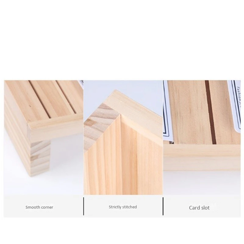 Leseni Uhani Zaslon Stojalo za Prodajo Poslovno Kartico sim Prikaz Dekle Poslovno Kartico sim Namizje Lesene