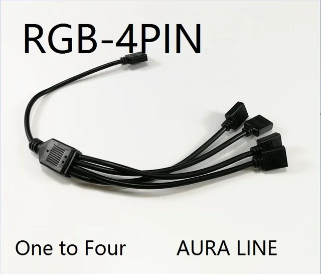 AURA sistem 12 CM, LED luči, Tapnite vrstico Motherboard - Fan / LED Zaslonke / Svetlobni Trakovi / Ohišje RGB Kabel 4Pin