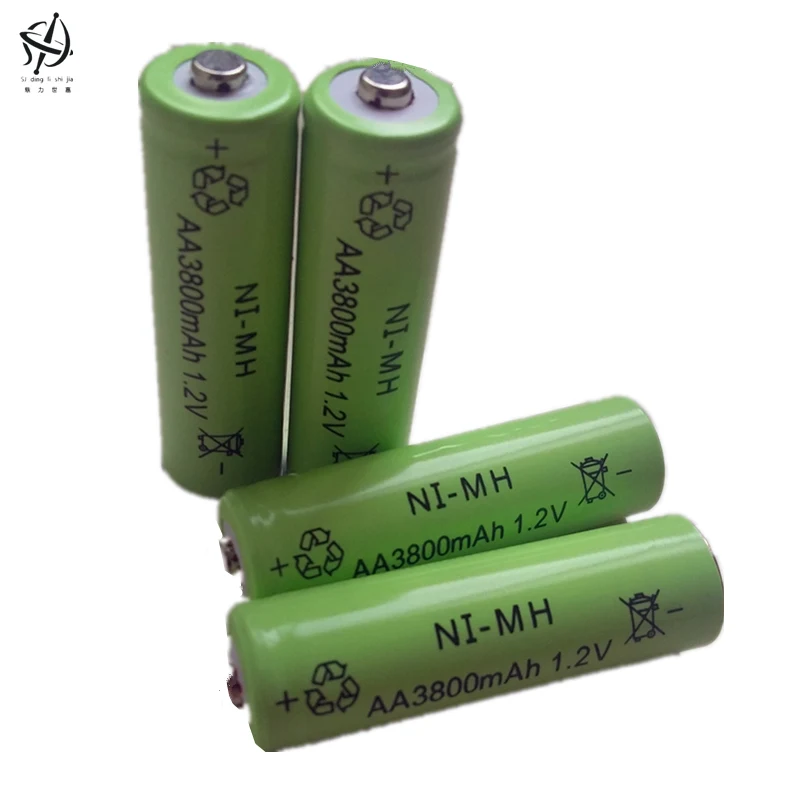 DING LI SHI JIA 8pcs AA 3800mAh 1,2 V Baterija za ponovno Polnjenje NI-MH 1.2 V baterije za ponovno Polnjenje Baterije 2A
