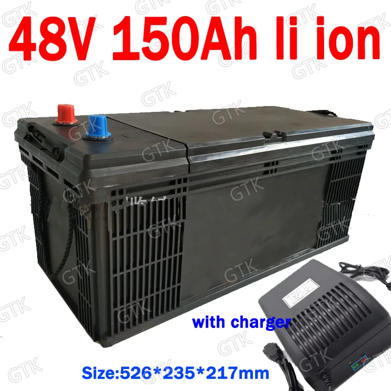 GTK nepremočljiva litij-48V 150AH li ion baterija Z BMS za 5000W 7000W UPS skuter EV skateboard Solarnih inverterjev +10A polnilnik