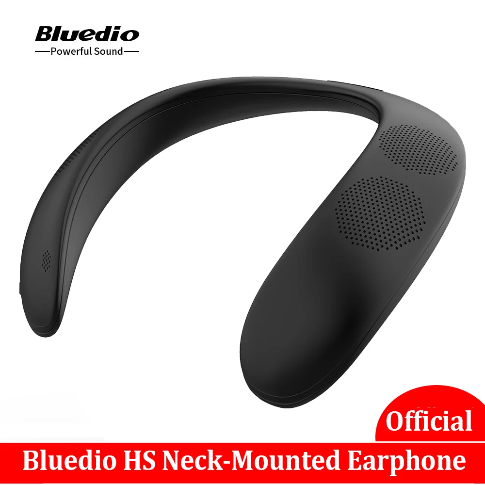 Original Bluedio HS Bluetooth Vratu, Vgrajen Zvočnik Brezžične Slušalke Prenosni Bas Bluetooth 5.0 FM Radio, Podporo, Reža za Kartico SD