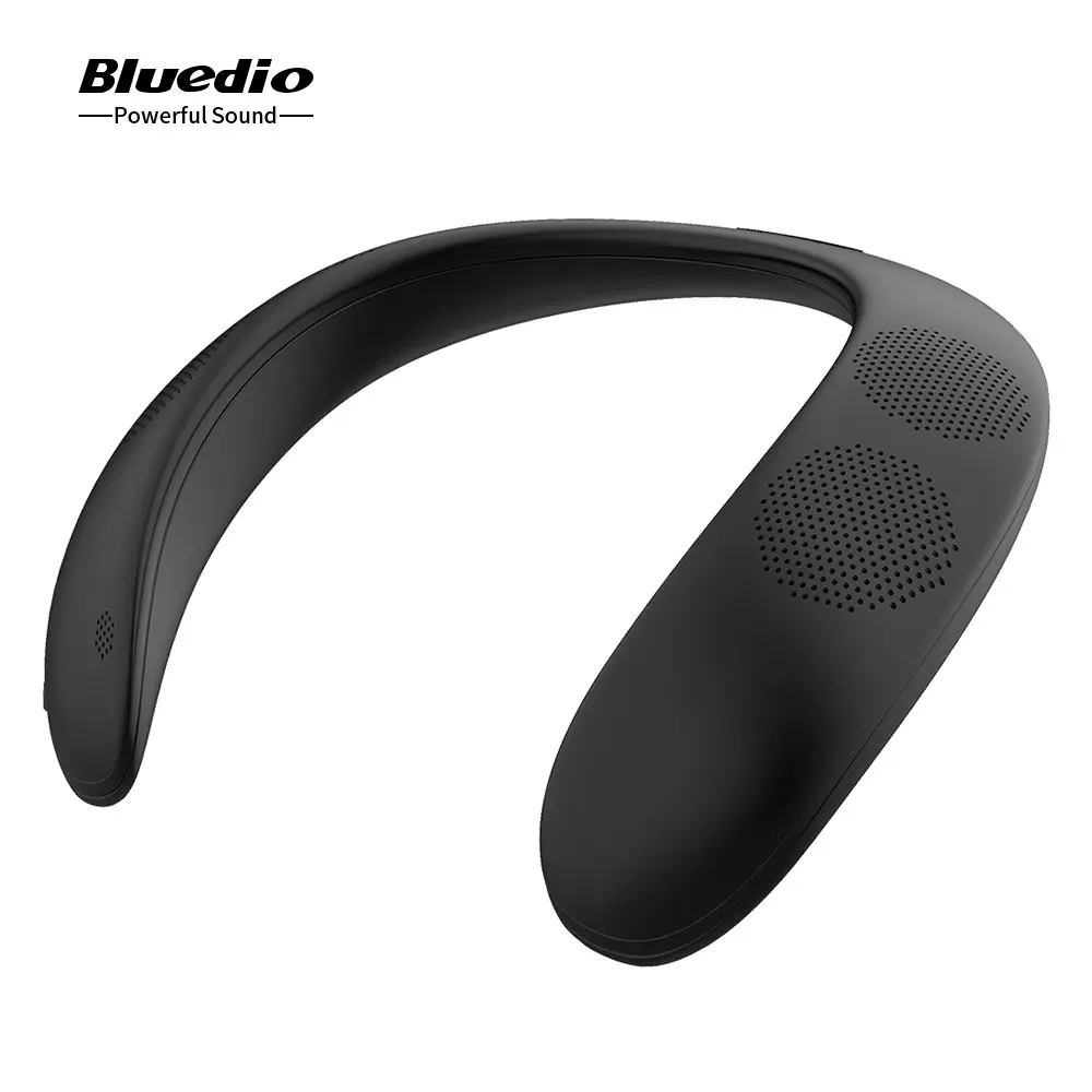 Original Bluedio HS Bluetooth Vratu, Vgrajen Zvočnik Brezžične Slušalke Prenosni Bas Bluetooth 5.0 FM Radio, Podporo, Reža za Kartico SD