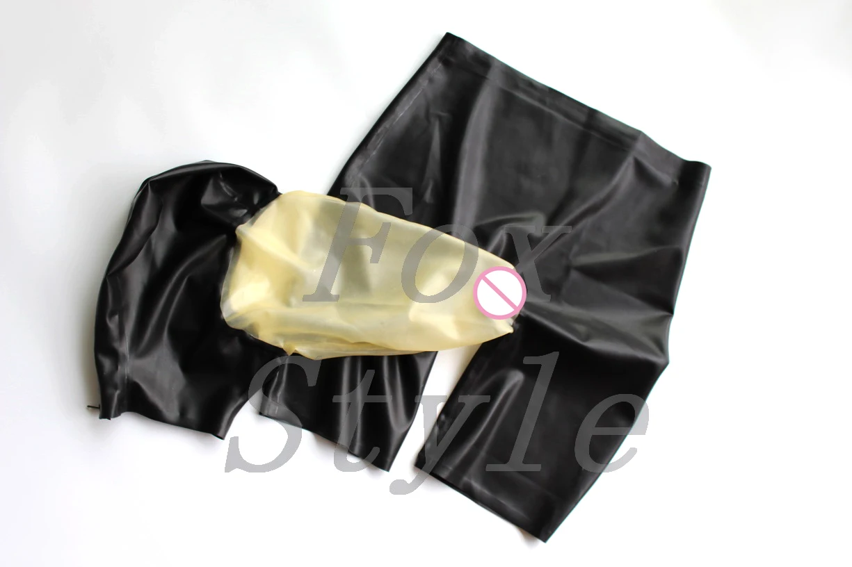 Eksotične gume, lateksa, cilindri povezavo hlače, spodnje hlače s seksi trasparent