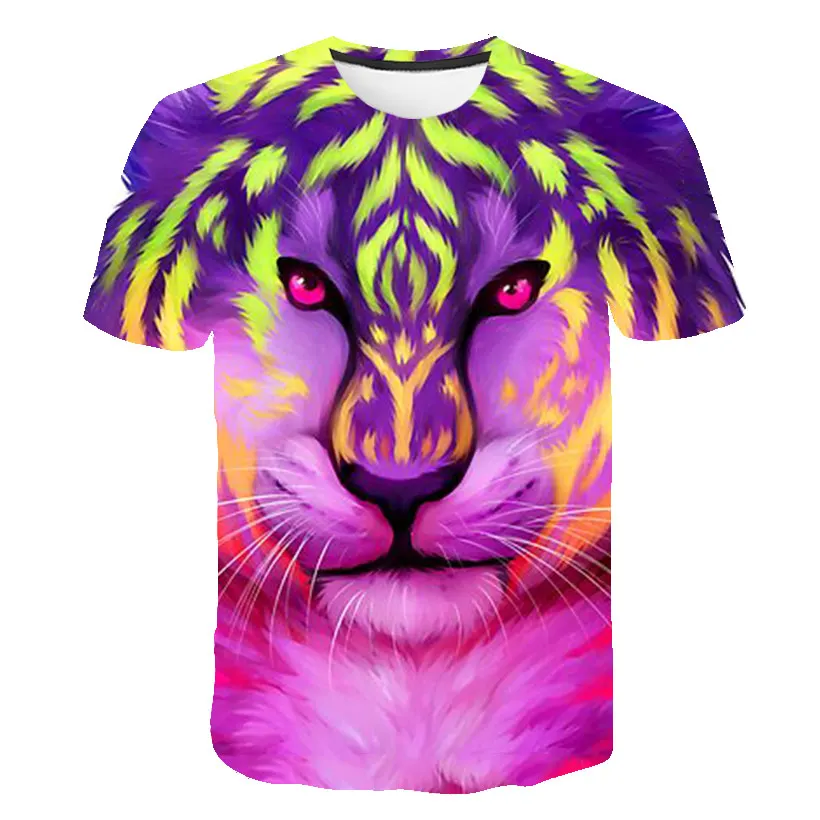 2020 natisnjeni street nositi levji kralj otroška T-shirt poletje fantje in dekleta slavo lev živali priložnostne kratka sleeved majico vrhovi