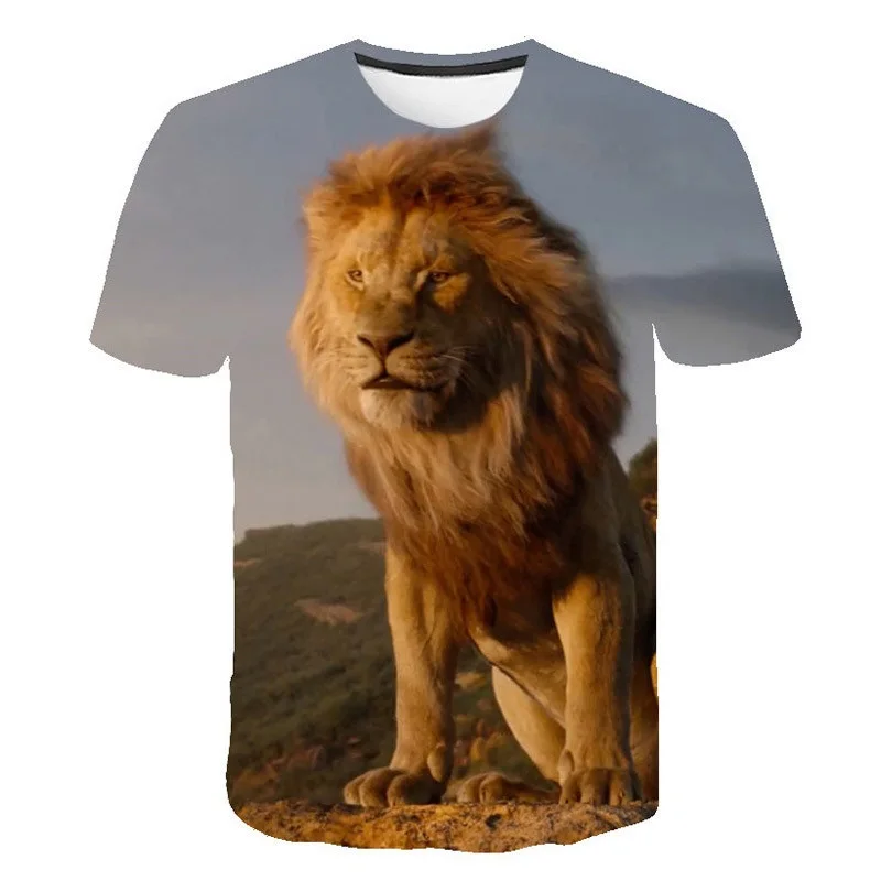 2020 natisnjeni street nositi levji kralj otroška T-shirt poletje fantje in dekleta slavo lev živali priložnostne kratka sleeved majico vrhovi