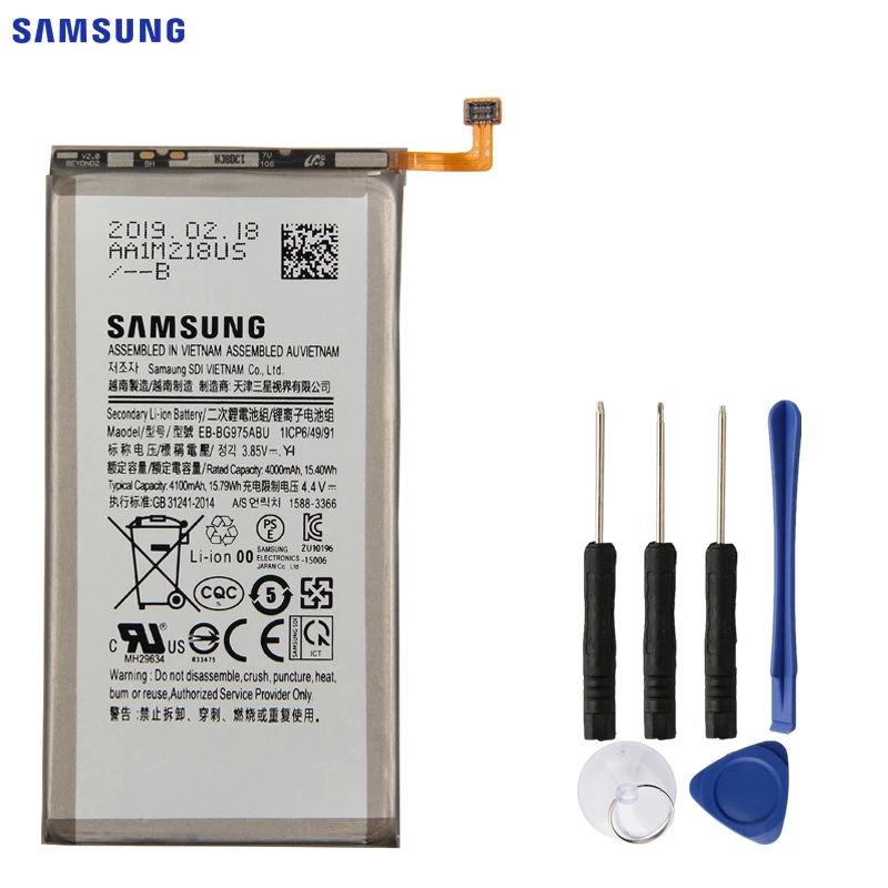 SAMSUNG Original Nadomestna Baterija EB-BG975ABU Za Samsung Galaxy S10+ S10 Plus SM-G9750 Pristne Baterije Telefona