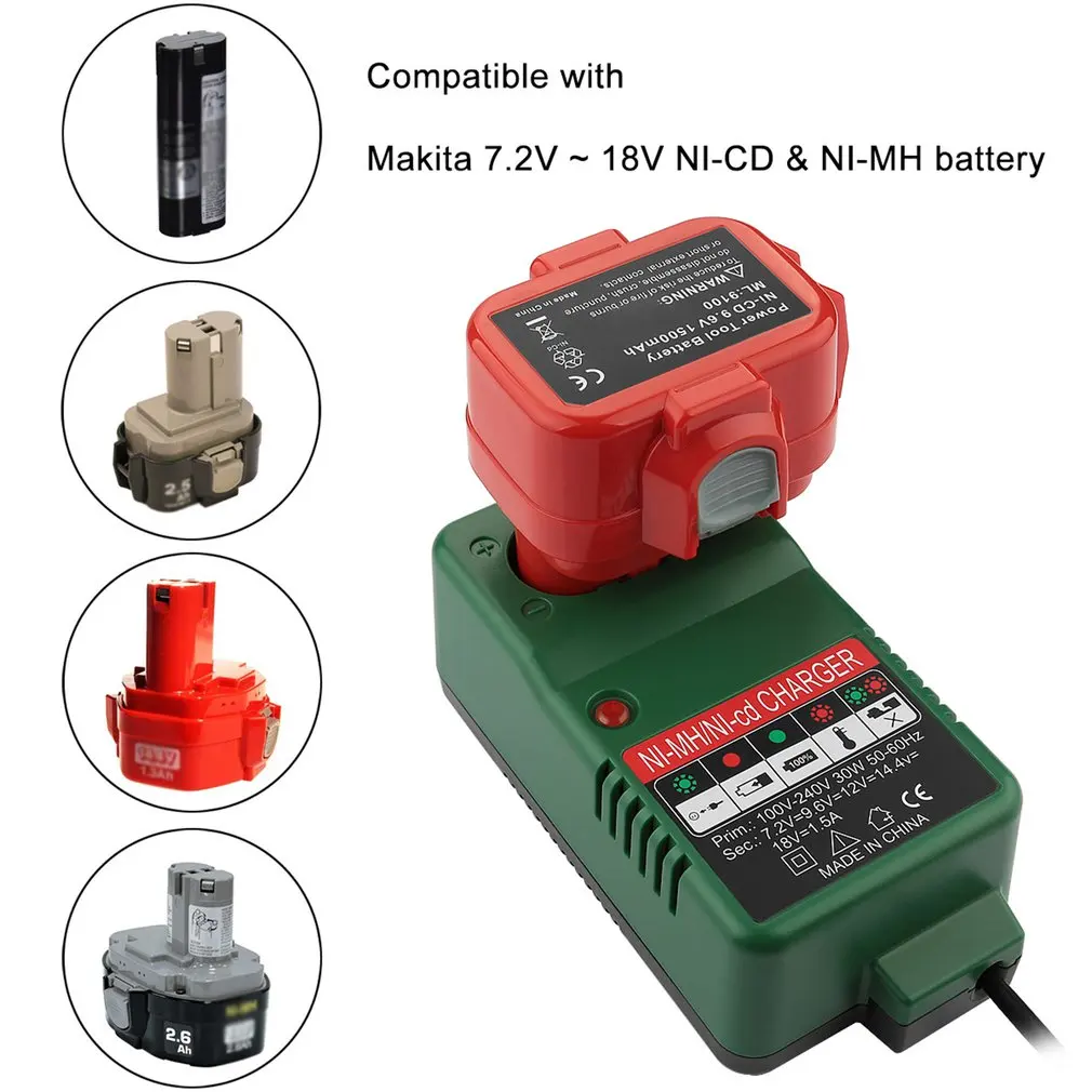 Zamenjava baterij Baterija Za Makita 12V ZA 9,6 V, 7.2 V, 14,4 V 18V Ni-Cd/Ni-Mh Akumulatorski Vrtalnik Baterije za ponovno Polnjenje