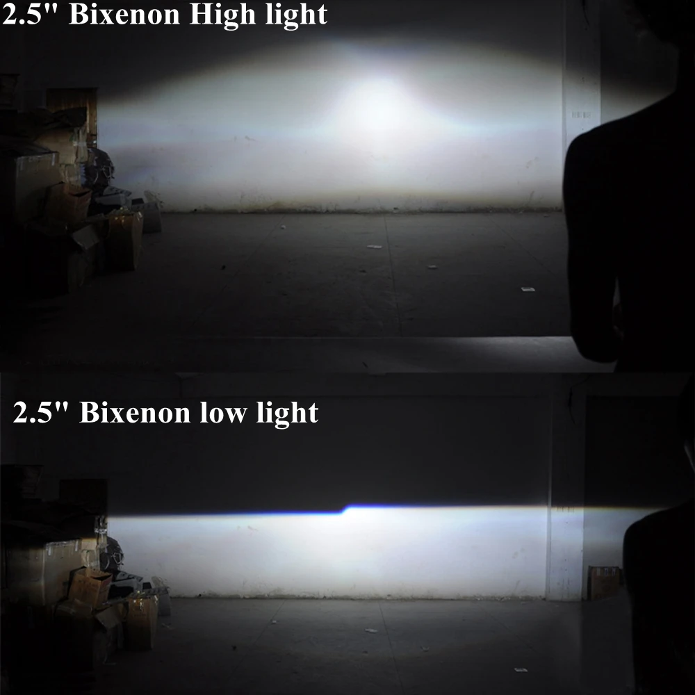 2.5 inch Bi-xenon Projektor Objektiv LED Angel Eyes DRL Hid Xenon Kit Za H4 H7 Avto Luči Dodatki za Iskanje Uporabite H1 HID Žarnica