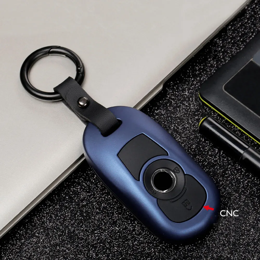 Ogljikov Avto Ključ Primeru Za Buick Enklava Encore Zamislili LaCrosse Regal 2018 2019 2020 Smart Remote Fobs Zaščito Kritje Keychain Vrečko