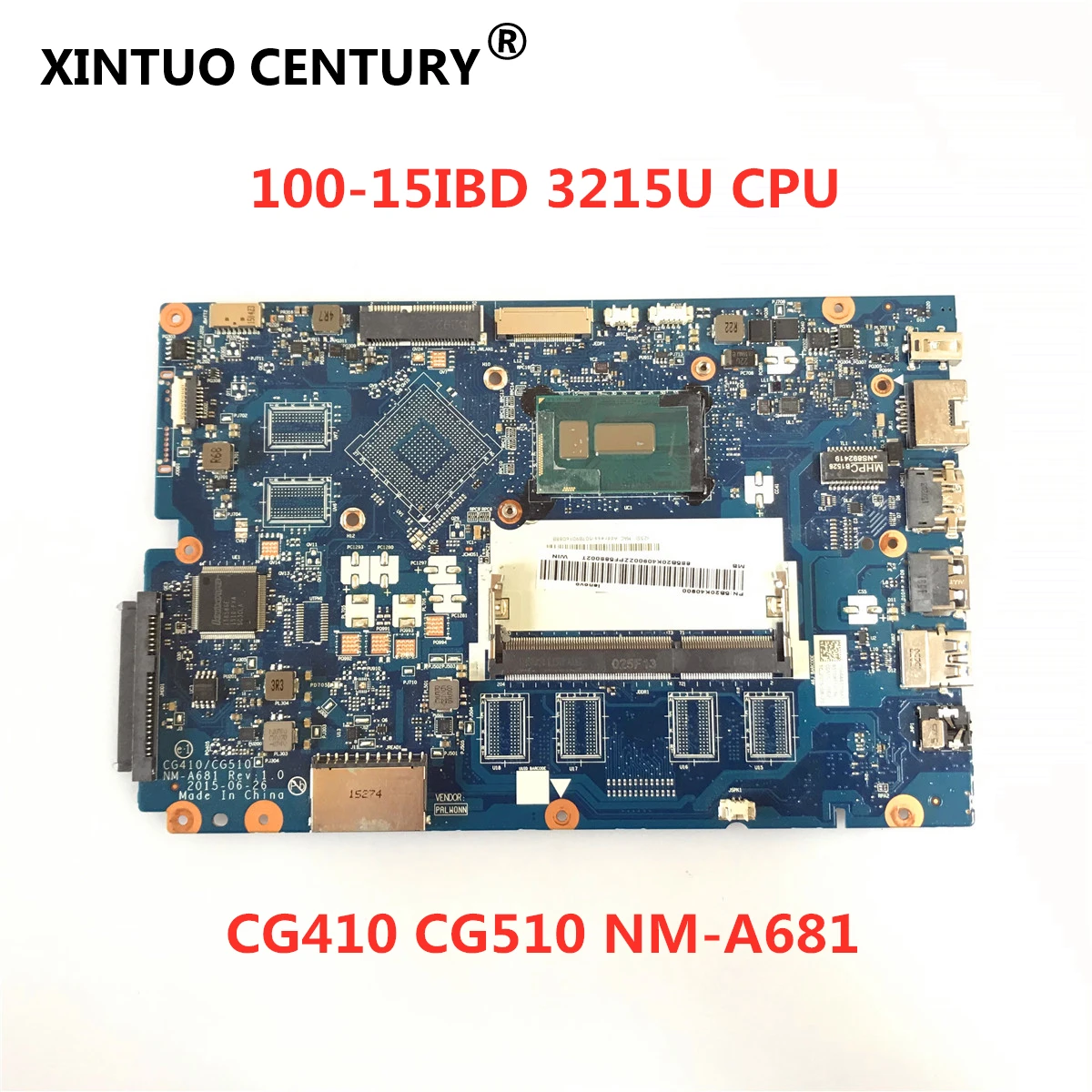CG410/CG510 NM-A681 matični plošči Lenovo Ideapad 100-15IBD 100 15IBD zvezek motherboard pentium 3215U CPU polno tset ok