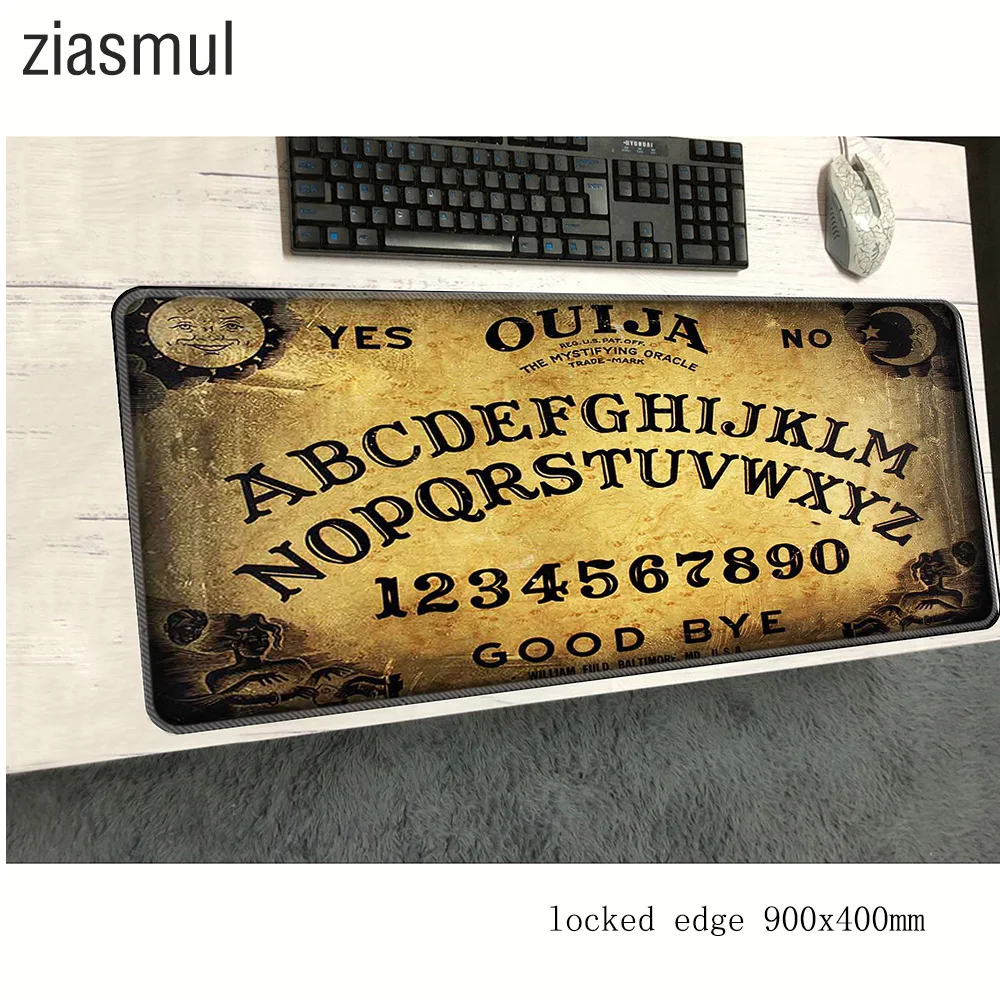 Ouija board mouse pad 900x400x2mm preproge High-end Računalniško miško mat gaming pripomočki srčkan mousepad tipkovnico igre pc gamer