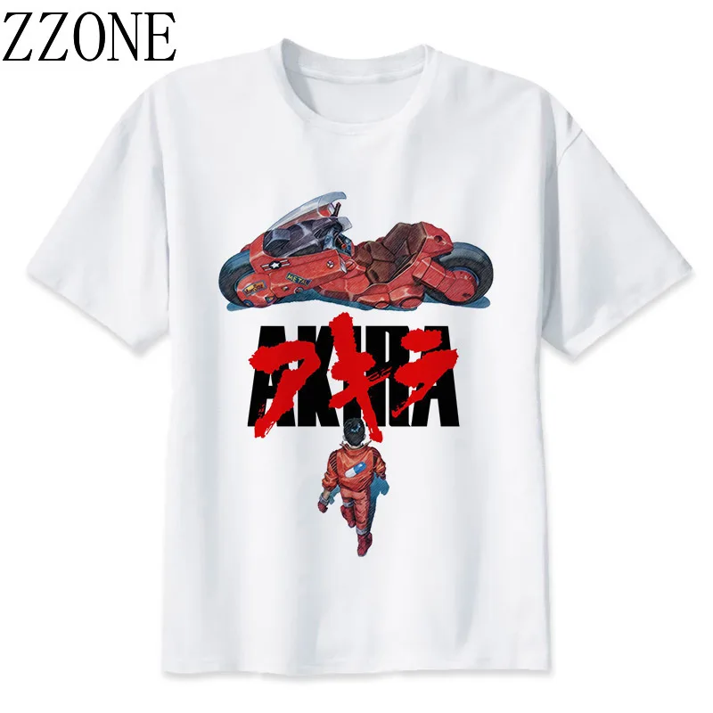Moda za moške Akira Synthwave T Shirt Poletje Japonski Anime Natisni T-Shirt Dihanje Udobno Krog Vratu TShirt