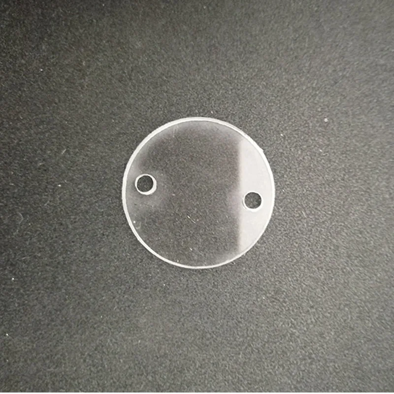 (50pcs/veliko) 2 Luknje Prazno Jasno Akril krog Krog z luknjami Okroglo Akril Disk Kroglice Laserski Izrezi DIY Obrti Dobave