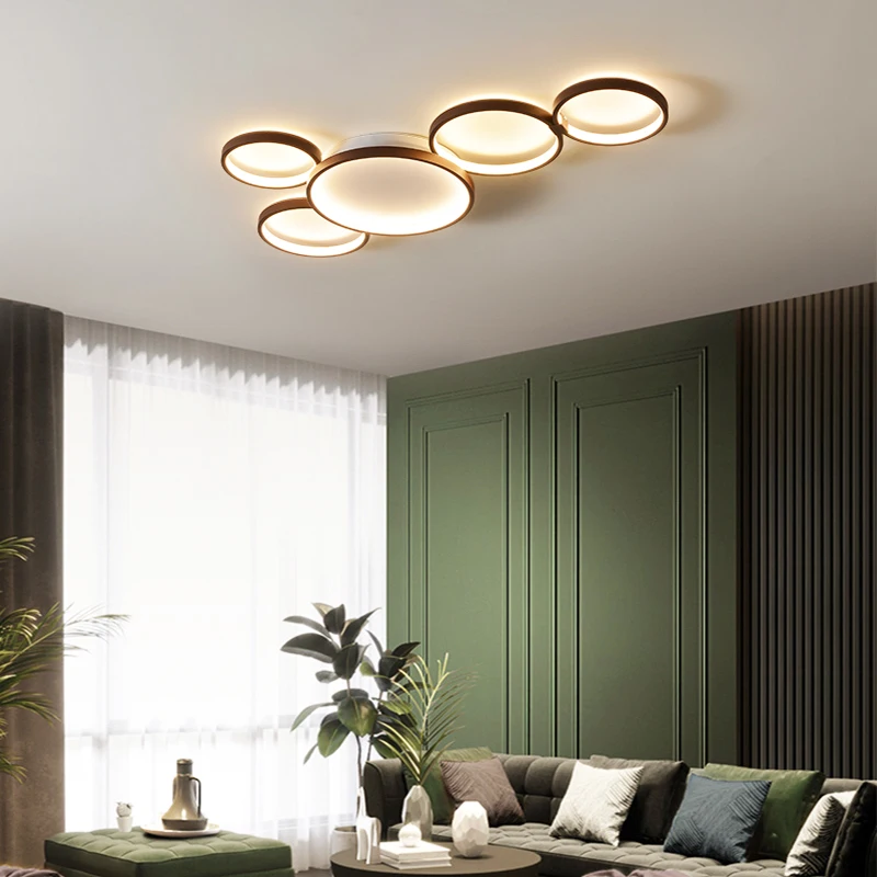 Novo zatemnitev Nordijska moderna dnevna soba LED stropna svetilka spalnica lučka restavracija LED lestenec hotel LED lučka tovarne neposredne prodaje