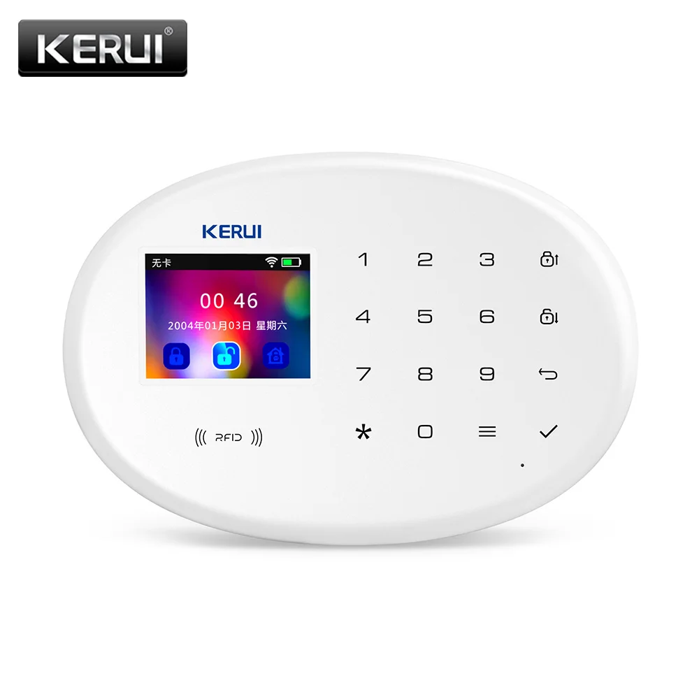 KERUI Home Security Alarmni Sistem W20 Gsm Kontrolni Modul WiFi Mobilne APLIKACIJE Nadzora, Barve Zaslona, Jezik Preklop Budilke Pametno Gostitelja