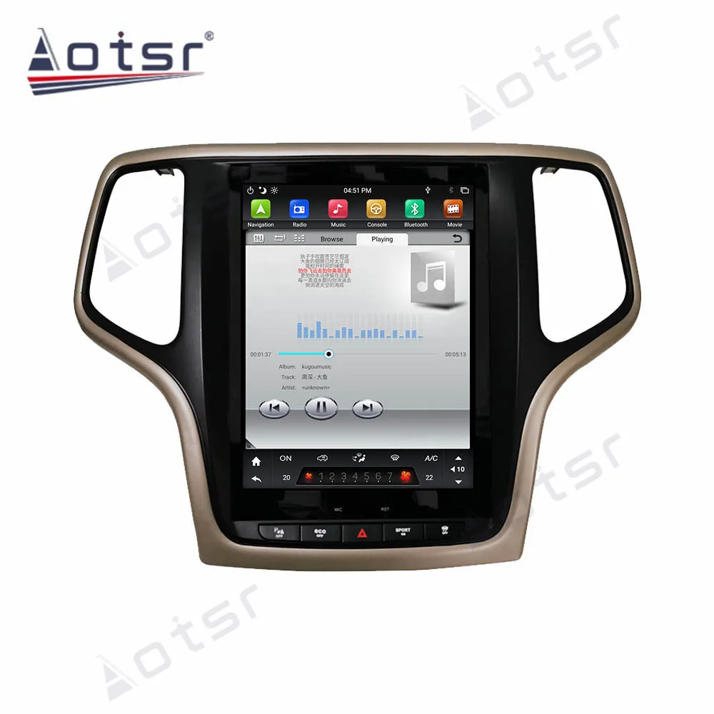 128GBStereo sprejemnik avtoradia Za Jeep Grand Cherokee Android player 9.0 GPS multimedia 2012-2018 magnetofon GPS Navigacija