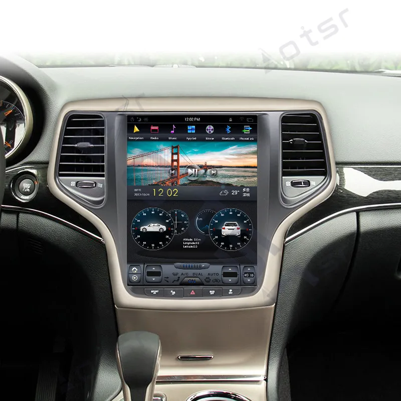 128GBStereo sprejemnik avtoradia Za Jeep Grand Cherokee Android player 9.0 GPS multimedia 2012-2018 magnetofon GPS Navigacija