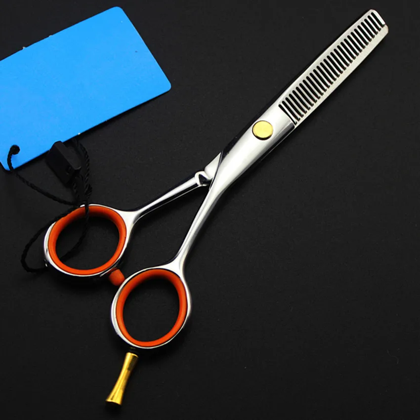 Strokovno 5 palčni Japonska 440c las škarje komplet sestavljajo redčenje vroče škarje škarje za rezanje barber orodja frizerske škarje