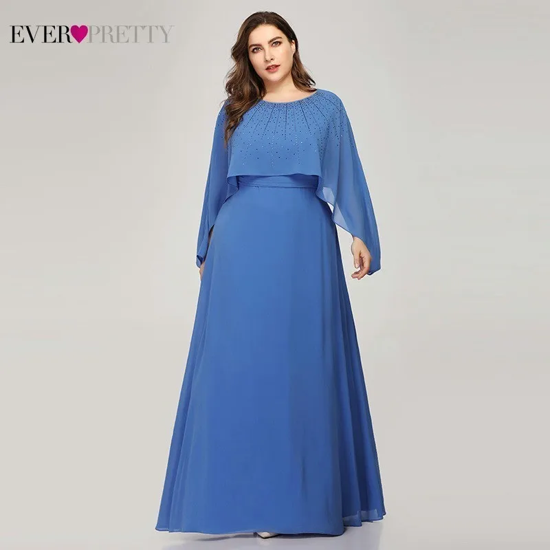 Vedno Precej Plus Velikost Modra Mati Nevesta Obleke V Skladu Z Jakno Beaded Elegantno Mati Obleke Vestido De Madrinha 2020