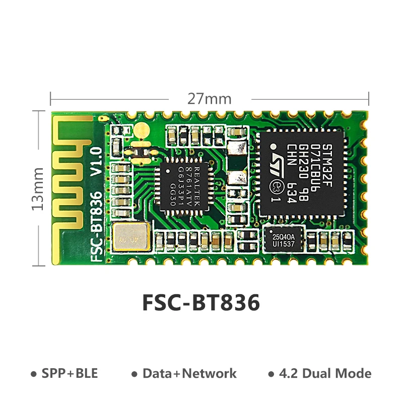 FEASYCOM Visoke kakovosti UART prenos skozi mfi bluetooth 4.2 modul za podporo SPP BLE